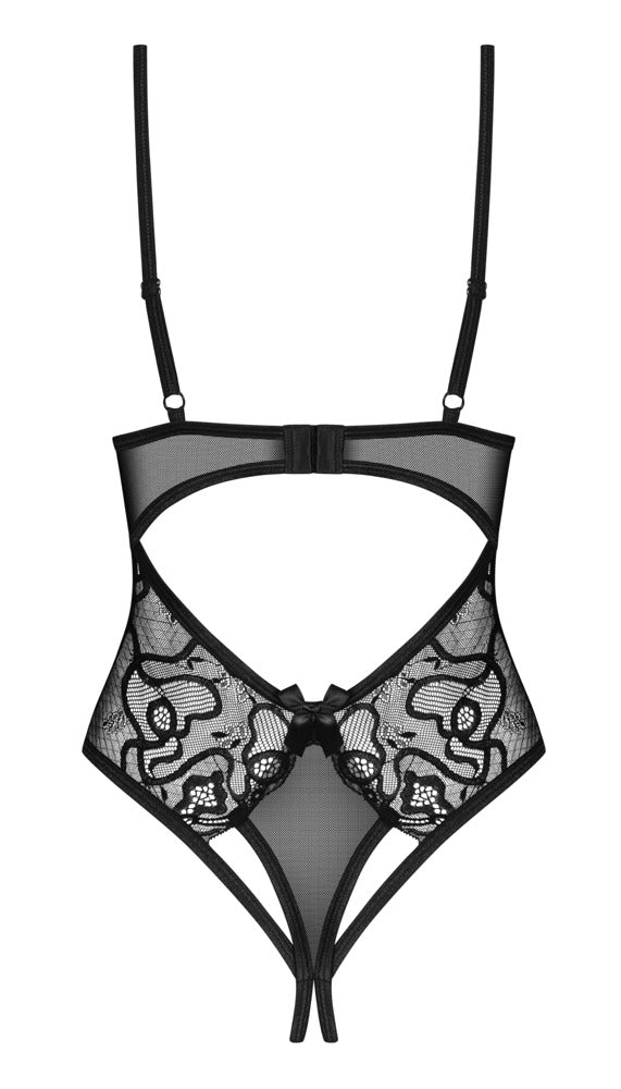 Obsessive Blomentis body - Zwart - Obsessive - SKU: 26446301121