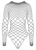 Fantasy by Cottelli Body met stras en netstructuur - Zwart