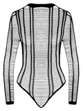 Fantasy by Cottelli Body kruisloos met banddesign - Zwart