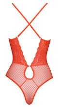 Fantasy by Cottelli Body met kant en tule - **Oranje**