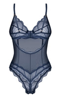 Obsessive Body kruisloos met beugelloze cups - Blauw