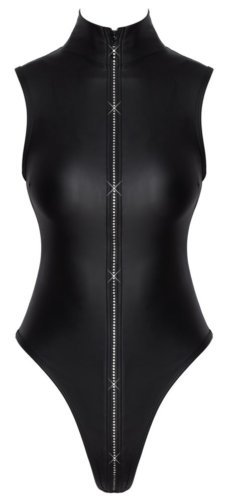 Cottelli PARTY body met ritssluiting - Zwart - Cottelli PARTY - SKU: 26448511021