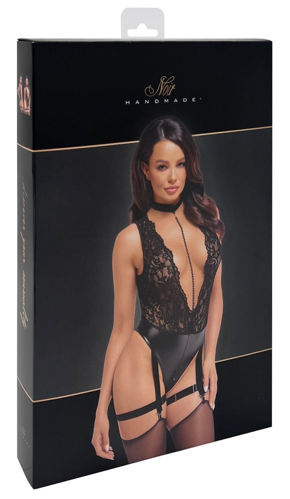 Noir Libido jarretel body - Zwart - Noir - SKU: 26448941021