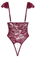 Cottelli LINGERIE Body kruisloos met parelkettingen - Rood