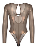 Obsessive string body Soranna - glanzend brons