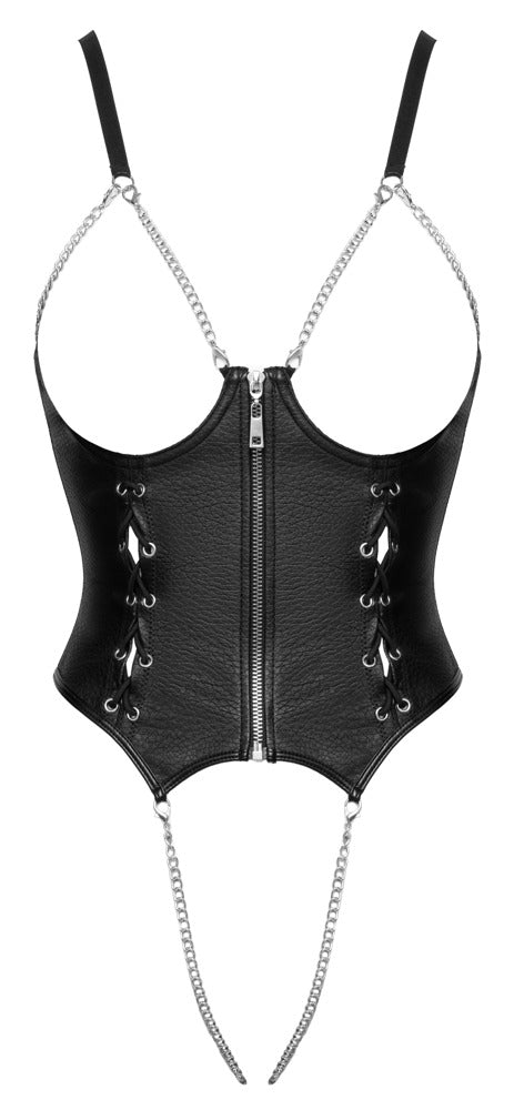 Cottelli Lingerie Kruisloos body - Zwart