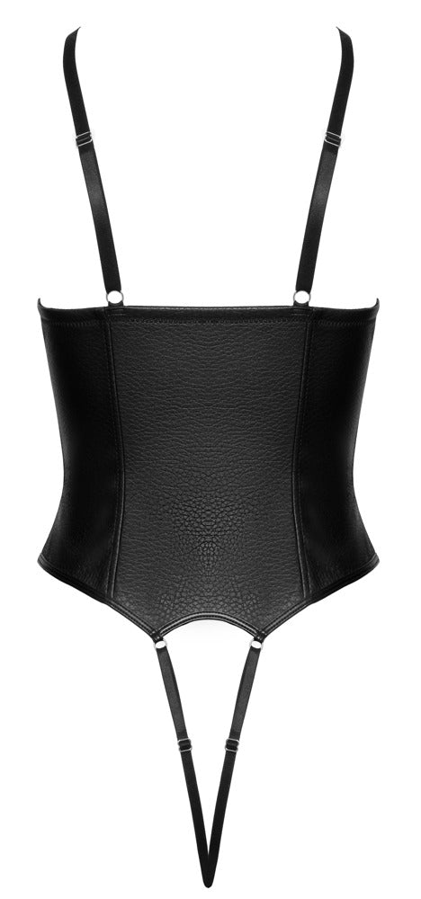 Cottelli Lingerie Kruisloos body - Zwart