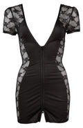 Cottelli PARTY Jurk transparant met kant - Zwart