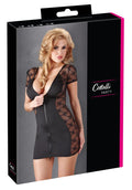 Cottelli PARTY Jurk transparant met kant - Zwart