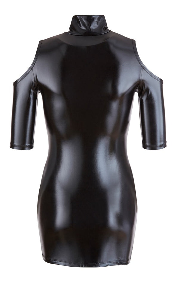 Cottelli PARTY cold shoulder jurk - Zwart - Cottelli PARTY - SKU: 27157751021