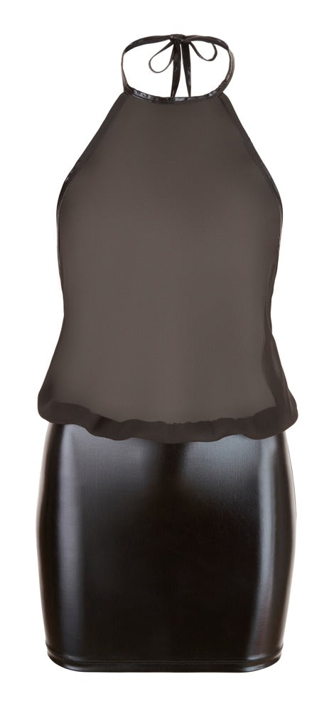 Cottelli PARTY halter rugloze jurk - Zwart - Cottelli PARTY - SKU: 27158131021