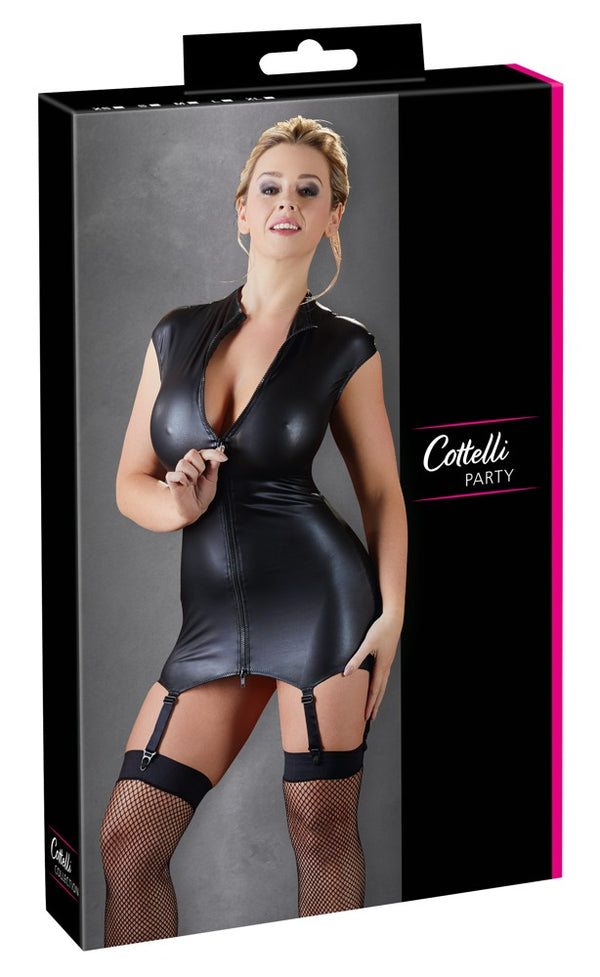 Cottelli PARTY mouwloze minijurk - Zwart - Cottelli PARTY - SKU: 27160111021