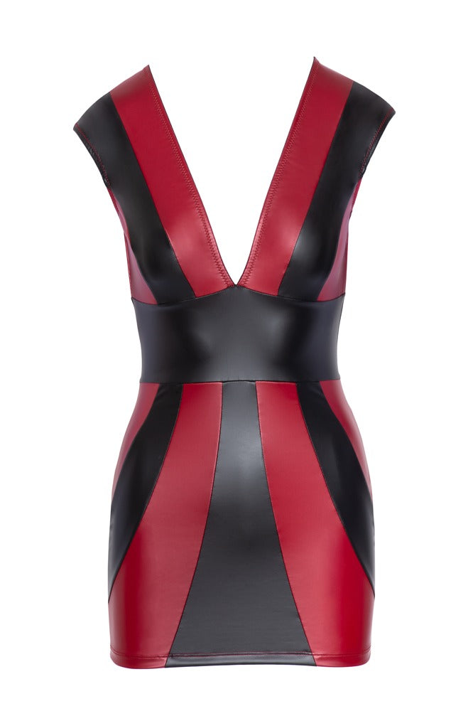 Cottelli PARTY Jurk met strepen en clipsluiting - Rood