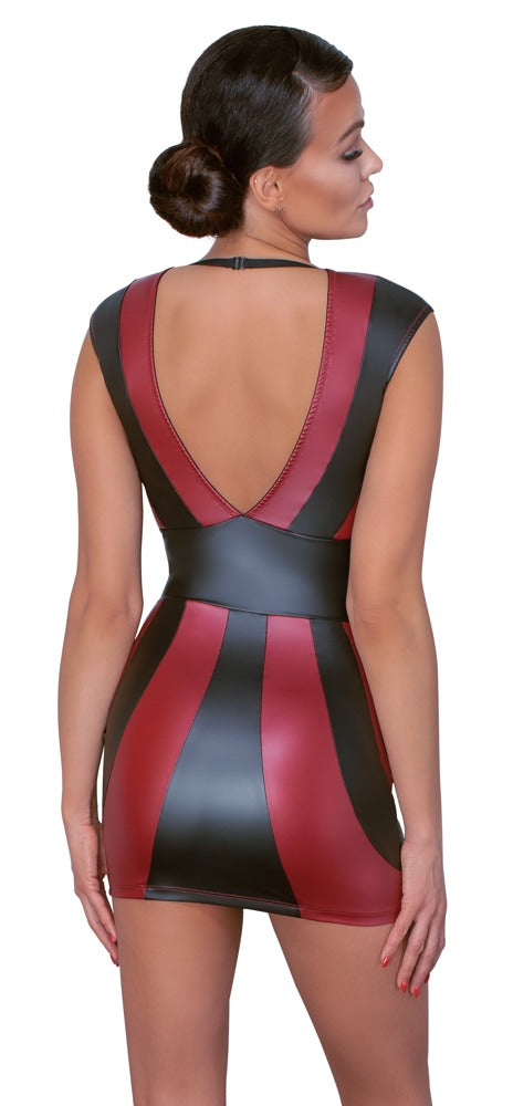 Cottelli PARTY Jurk met strepen en clipsluiting - Rood