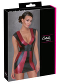 Cottelli PARTY Jurk met strepen en clipsluiting - Rood