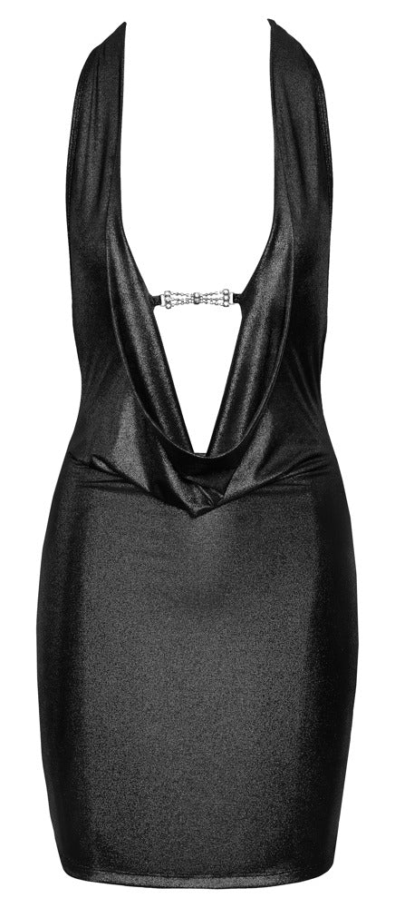 Cottelli PARTY Jurk glanzend met strass-sluiting - Zilver - Cottelli PARTY - SKU: 27181976021