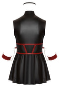 Cottelli BONDAGE mouwloze jurk met masker - Zwart