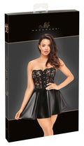 Noir Korsetjurk strapless met baleinen - Zwart