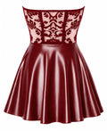 Noir strapless korsetjurk - Rood