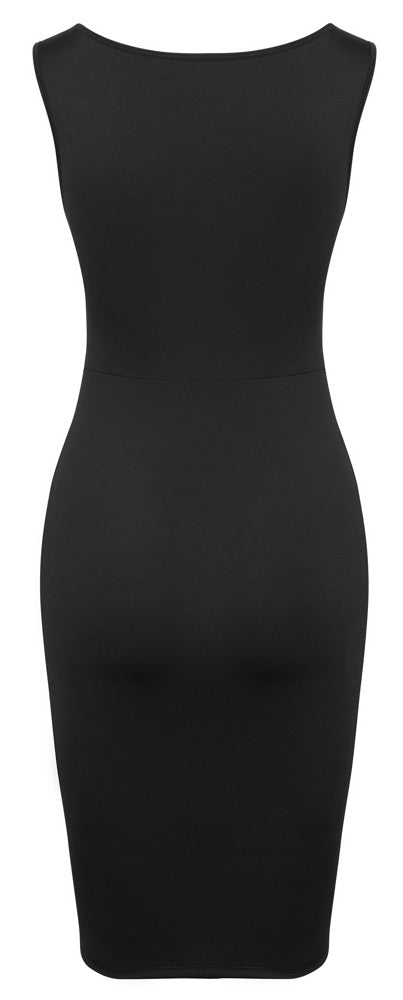 Cottelli PARTY shiftjurk met uitsnijdingen - Zwart - Cottelli PARTY - SKU: 27188041021