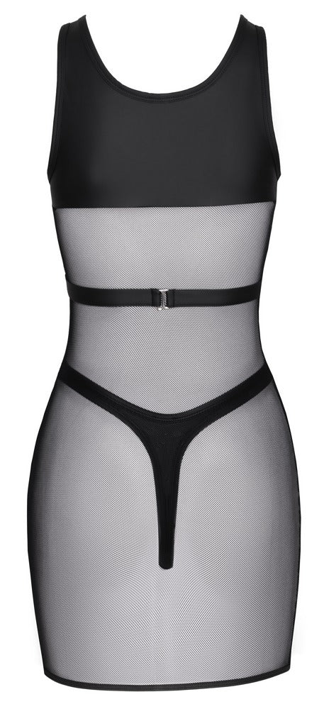 Cottelli PARTY mini-jurk met net harnas - Zwart - Cottelli PARTY - SKU: 27191691021