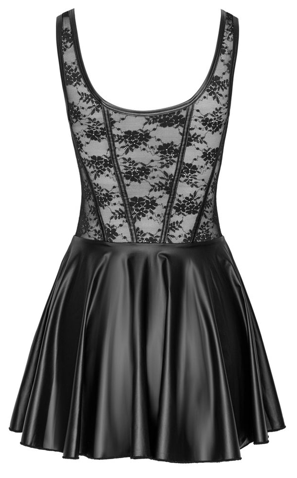 Cottelli PARTY jurk met kant bovenstuk - Zwart - Cottelli PARTY - SKU: 27191771021