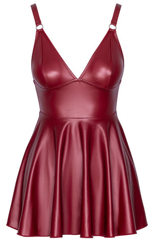Cottelli PARTY Mini-jurk met jarretels en beugelloze cups - Rood