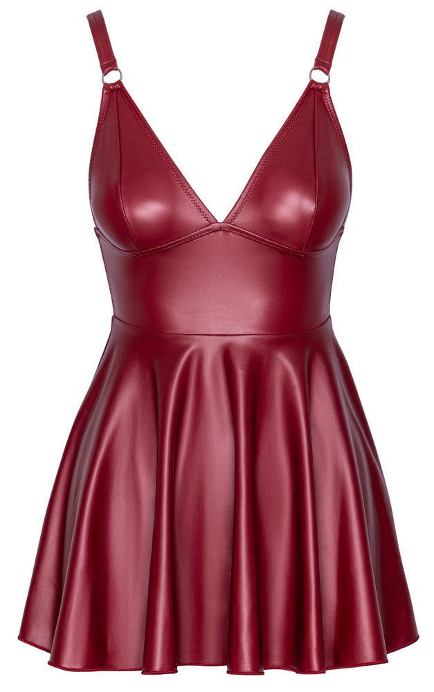 Cottelli PARTY Mini-jurk met jarretels en beugelloze cups - Rood