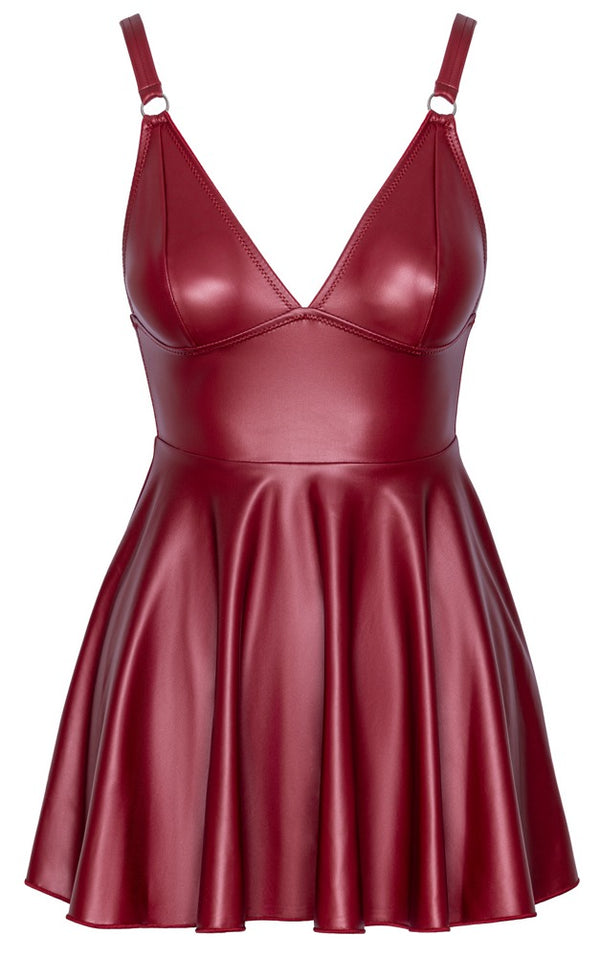 Cottelli PARTY mini-jurk met jarretels - Rood - Cottelli PARTY - SKU: 27191853021