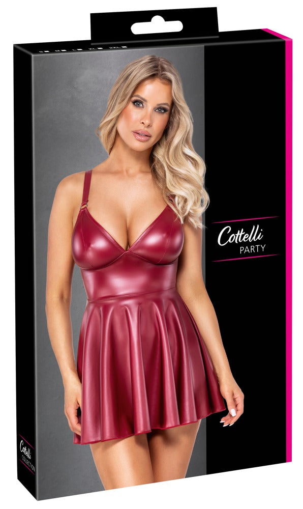 Cottelli PARTY mini-jurk met jarretels - Rood - Cottelli PARTY - SKU: 27191853021