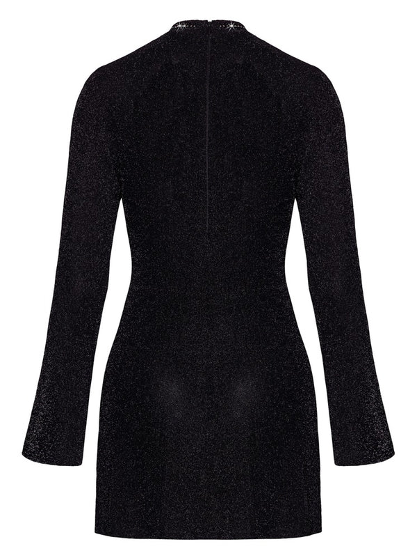 Noir Mini-jurk glinsterend transparant - Zwart - Noir - SKU: 27193201021