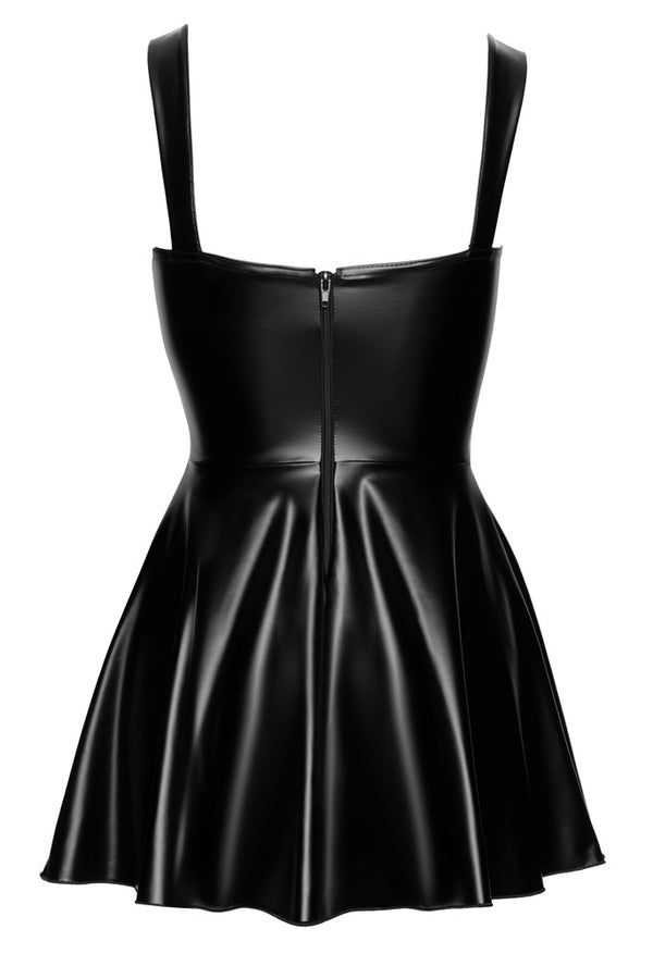 Noir Mini jurk met jarretels en vetersluiting - Zwart - Noir - SKU: 27193631021