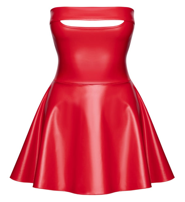 Noir strapless buis mini jurk - Rood - Noir - SKU: 27193713021