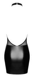 Noir Mini-jurk met cold shoulder & backless - Zwart