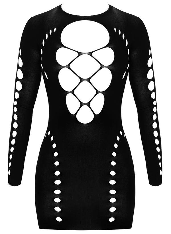 Fantasy by Cottelli mini-jurk met uitsnijdingen - Zwart - Fantasy by Cottelli - SKU: 27194361101