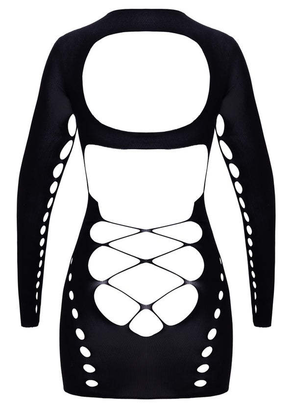 Fantasy by Cottelli mini-jurk met uitsnijdingen - Zwart - Fantasy by Cottelli - SKU: 27194361101