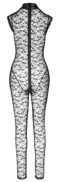 Cottelli LINGERIE transparante jumpsuit - Zwart