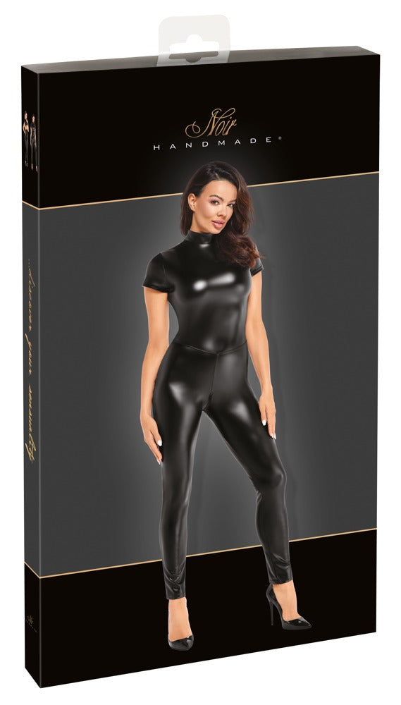 Noir Jumpsuit nauwsluitend met opstaande kraag - Zwart - Noir - SKU: 27307151021