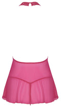 Cottelli LINGERIE babydoll met keyhole hals - Roze