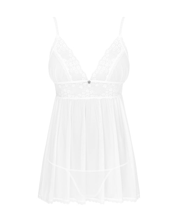 Obsessive Heavenlly babydoll - Wit - Obsessive - SKU: 27416282141