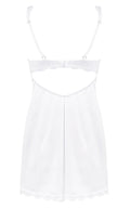 Obsessive Lingeriejurk met beugelbeha en kant - Wit