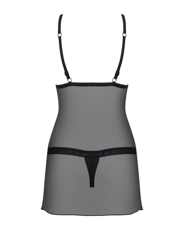 Obsessive zwarte chemise jurk - Zwart - Obsessive - SKU: 27513481131