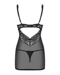 Obsessive Chemise met kant - Zwart