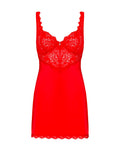 Obsessive Chemise met kant en thong - Rood