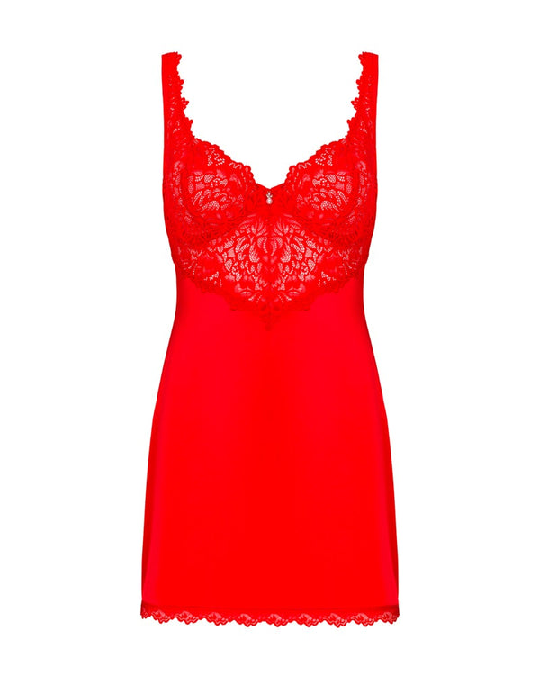 Obsessive Amor Cherris chemise - Rood - Obsessive - SKU: 27513803111