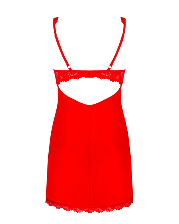 Obsessive Amor Cherris chemise - Rood - Obsessive - SKU: 27513803111