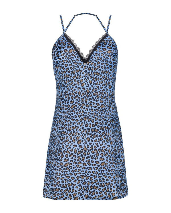 Obsessive chemise met thong - Blauw - Obsessive - SKU: 27514704111