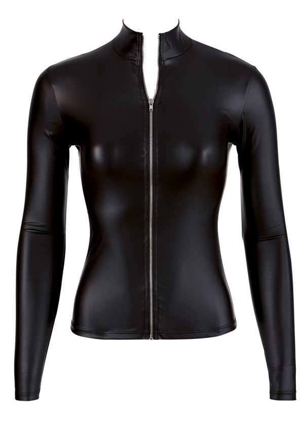 Cottelli PARTY Top huidstrak met hoge hals - Zwart - Cottelli PARTY - SKU: 27603201021