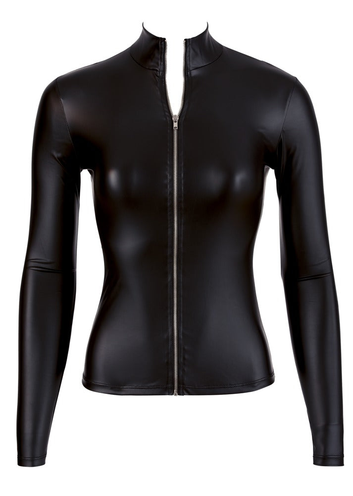 Cottelli PARTY Top huidstrak met hoge hals - Zwart