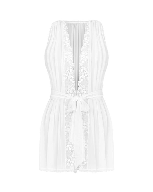 Obsessive Peignoir - Wit - Obsessive - SKU: 27605922141